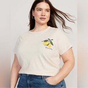 NWT Old Navy Squeeze the Day Lemon Soft T-Shirt XL